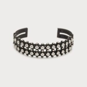 Vintage Black Plastic Bangle - Image 1